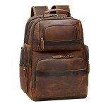 Vintage Leather Laptop Backpack for Men
