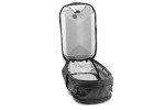 Stylish Unisex 45L Black Nylon Travel Backpack