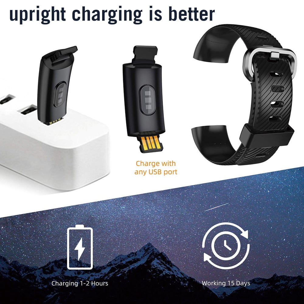 Waterproof Fitness Tracker Smart Watch with Heart Monitor