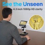 4.3" LCD USB Digital Microscope with 1000X Magnification