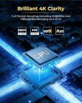 OPOQO 4K Mini Projector with WiFi & Bluetooth