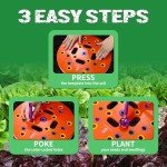 Color-Coded Seed Planting Template and Tool Kit