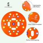 Color-Coded Seed Planting Template and Tool Kit