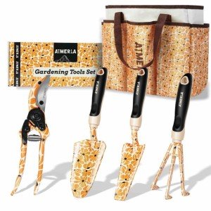 Aimerla 5-Piece Heavy Duty Gardening Tool Set