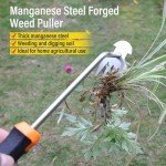 Portable Garden Weed Puller with Rubber Handle