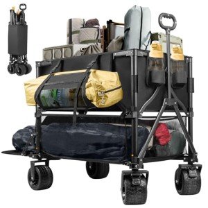 Double Decker Folding Wagon for Outdoor Activities