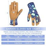 Women's Leather Garden Gloves - Scratch Resistant & Breathable