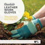 Wells Lamont Women's Blue Water-Resistant Gardening Gloves