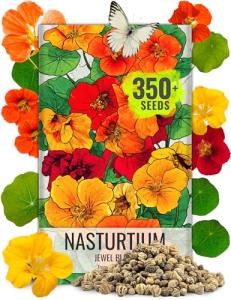 Jewel Mix Nasturtium Seeds - 350+ Edible Flowers