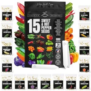 Heirloom Pepper Seeds Variety Pack for Gardening