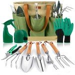10-Piece Heavy Duty Stainless Steel Garden Tool Set