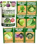 Home Grown 7 Varieties Cabbage Seeds for Planting