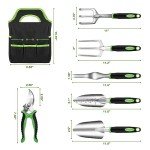 8-Piece Stainless Steel Garden Tool Set with Bag