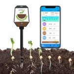 RYAKKA 8-in-1 Bluetooth Soil Tester for Gardens