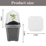 30PCS Clear Plant Nursery Pots with Humidity Dome
