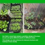 8-Grid Fabric Raised Garden Bed for Veggies & Flowers