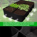 8-Grid Fabric Raised Garden Bed for Veggies & Flowers