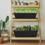 12-Pack 17-Inch Rectangle Planter Boxes - Gray