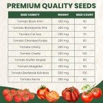 Diverse Tomato Seeds Pack for Indoor & Outdoor Gardening