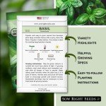 Genovese Sweet Basil Seeds for Home Gardening