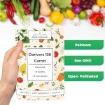 Danvers 126 Carrot Seeds - Heirloom Non-GMO Pack