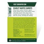 Organic Scarlet Nantes Carrot Seeds - 1500 Count