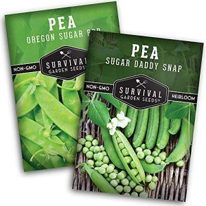 Oregon Sugar Pod II & Sugar Daddy Snap Pea Seeds