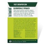 Organic Bloomsdale Spinach Seeds - 300 Count