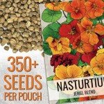 Jewel Mix Nasturtium Seeds - 350+ Edible Flowers