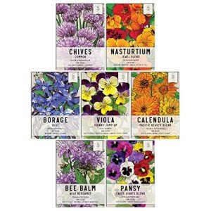 Edible Wildflower Seed Collection - 7 Varieties