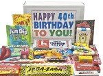 Retro Candy Gift Box for 40th Birthday Celebration
