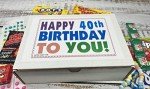 Retro Candy Gift Box for 40th Birthday Celebration