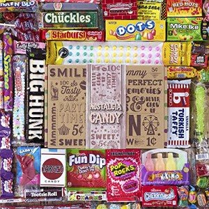 VINTAGE CANDY CO. HAPPY BIRTHDAY NOSTALGIA FUN CANDY CARE PACKAGE - Retro Candies Assortment Variety - GAG GIFT BASKET - PERFECT For Adults, College Students, Military, Teens, Man, Woman, Boy or Girl