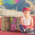 VINTAGE CANDY CO. 1980s RETRO CANDY GIFT BOX - 80s Nostalgia Candies - Flashback EIGHTIES Fun Gag Gift Basket - PERFECT '80s Candies For Adults, College Students, Men or Women, Kids, Teens