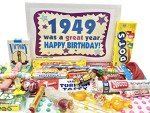 Nostalgic Retro Candy Gift Box for 75th Birthday