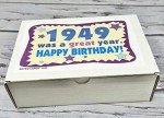 Nostalgic Retro Candy Gift Box for 75th Birthday
