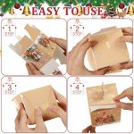 Retro Christmas Candy Gift Boxes - 24 Pack