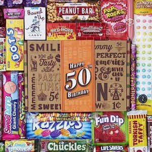 50th Birthday Retro Candy Gift Box - 1974 Treats