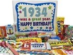 Nostalgic Retro Candy Gift Box for 90th Birthday
