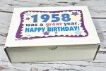 Retro Candy Gift Box for 1958 Birthdays
