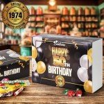 Retro Candy Gift Box for 50th Birthday Celebration