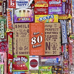 80th Birthday Retro Candy Gift Box - 1944 Treats