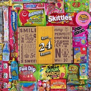Retro Candy Gift Box for 24th Birthday Celebration