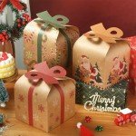 Retro Christmas Candy Gift Box Set - 24 Pcs