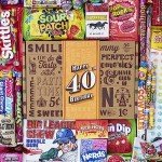 Retro Candy Gift Box for 40th Birthday Party