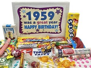 Retro Candy Gift Box for 65th Birthday Celebration