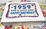 Retro Candy Gift Box for 65th Birthday Celebration