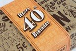 Retro Candy Gift Box for 40th Birthday Party