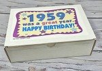 Retro Candy Gift Box for 65th Birthday Celebration