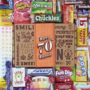 70th Birthday Retro Candy Gift Box - 1954 Treats